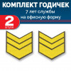 Набор годичек 7 лет оливковый фон желтый шелк 2 шт